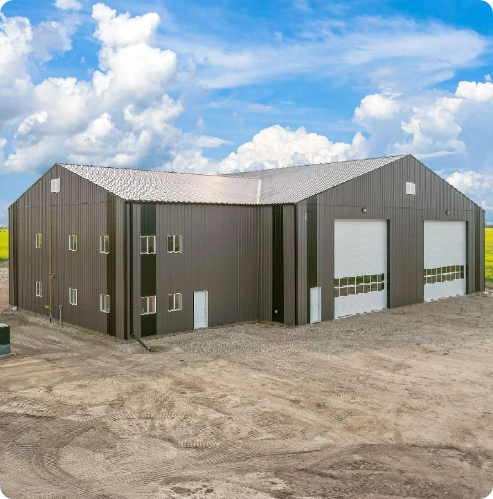 Large shop constructed by Zak's Building Group